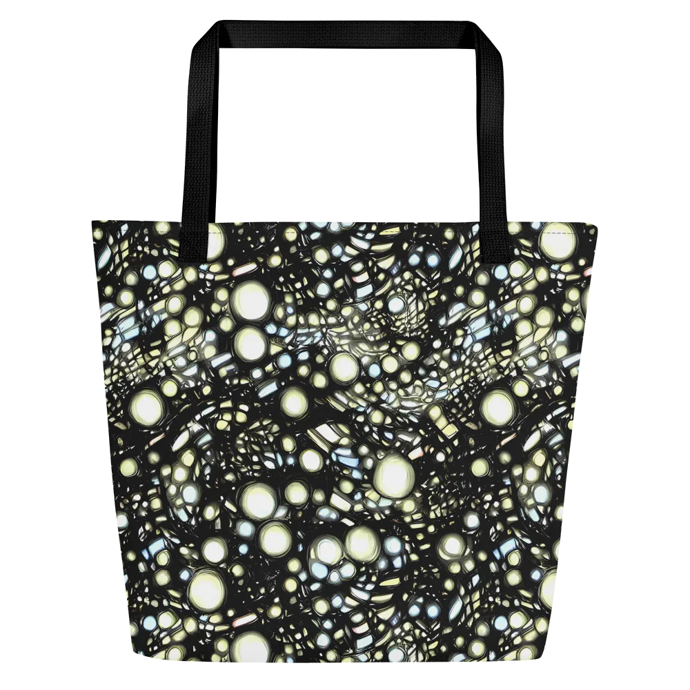 Electric Geode on Large Tote Bag W/ Pocket — Front
