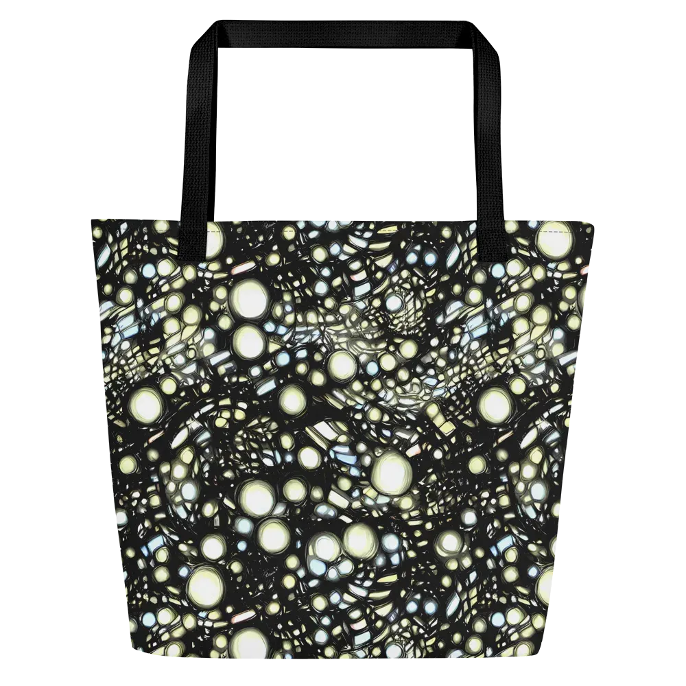 Electric Geode on Large Tote Bag W/ Pocket — Front