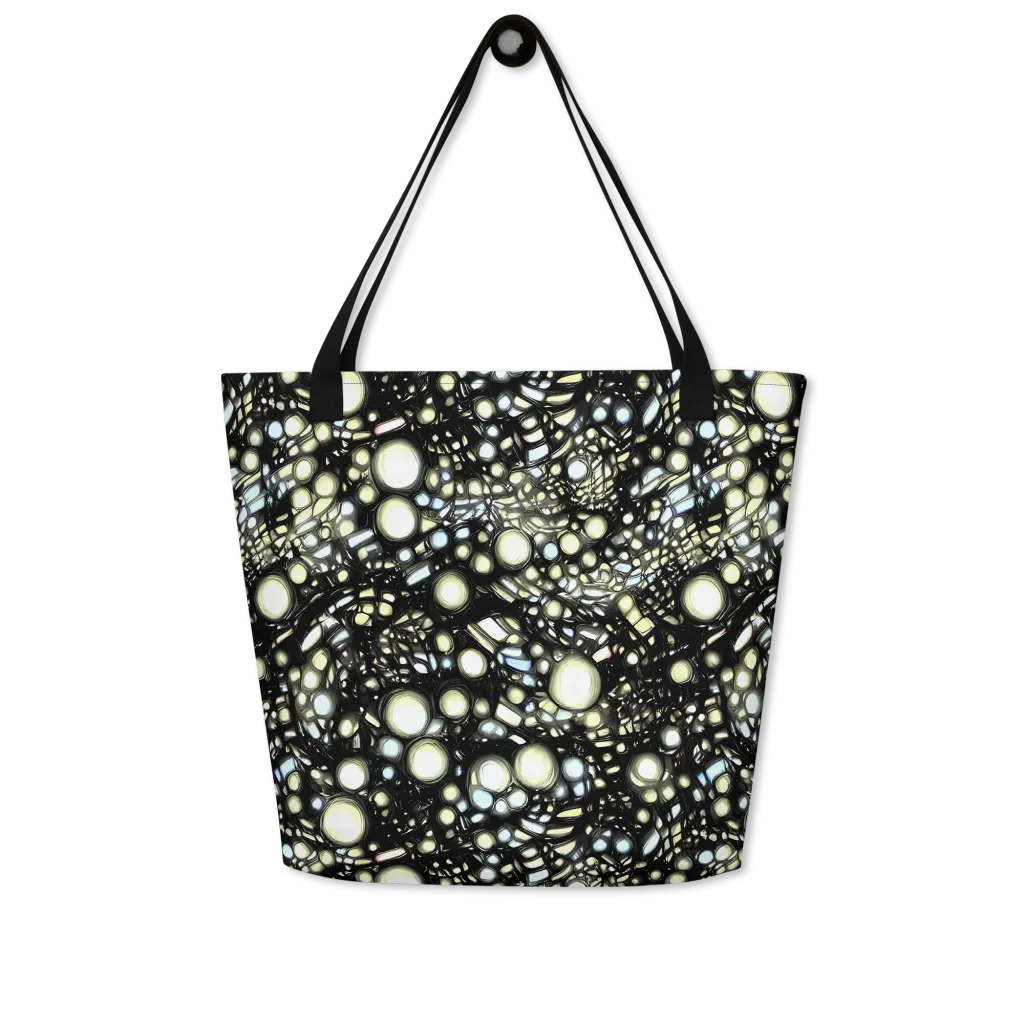 Electric Geode on Large Tote Bag W/ Pocket — Front