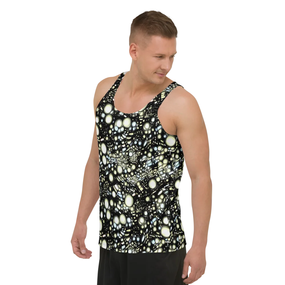 Electric Geode on Men's Tank Top — Left Front