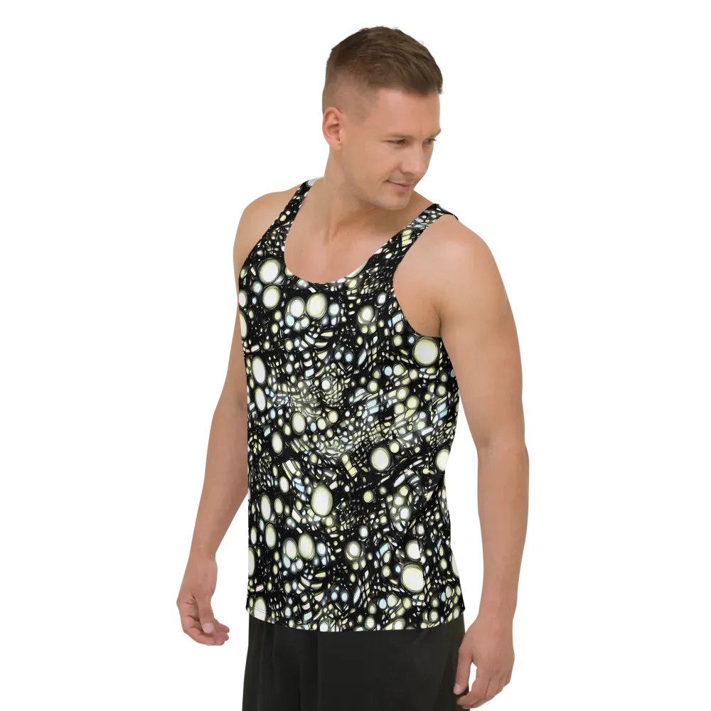 Electric Geode on Men's Tank Top — Left Front