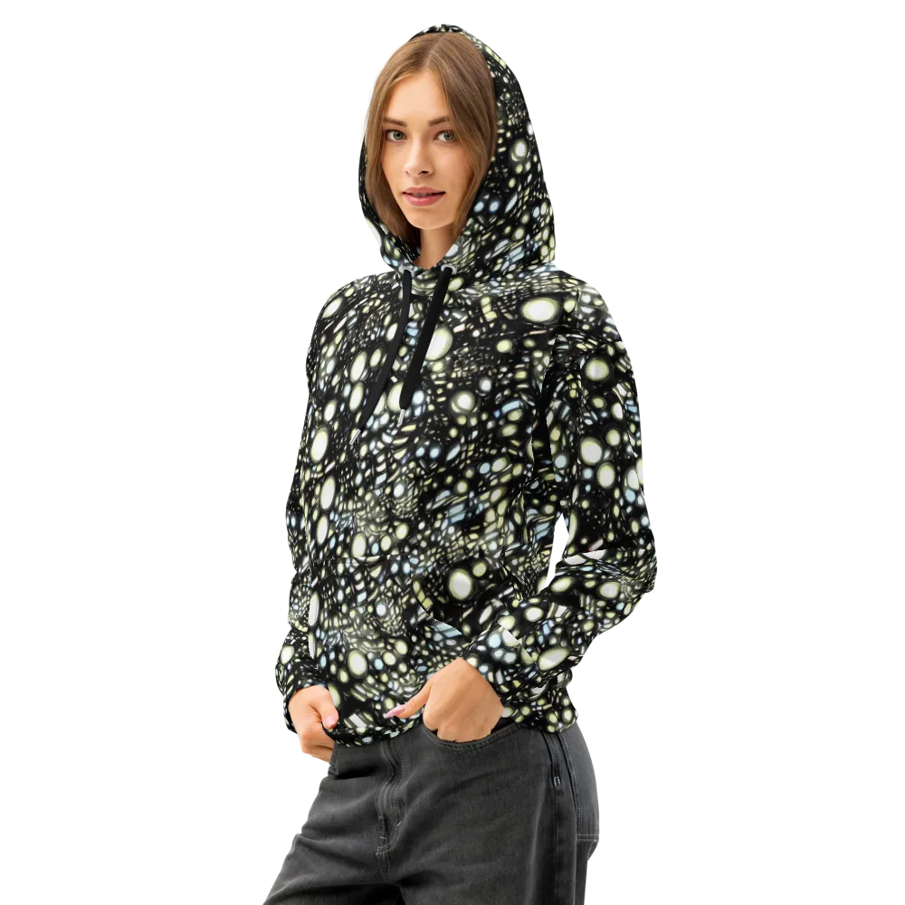 Electric Geode on Cotton Hoodie — Left Front