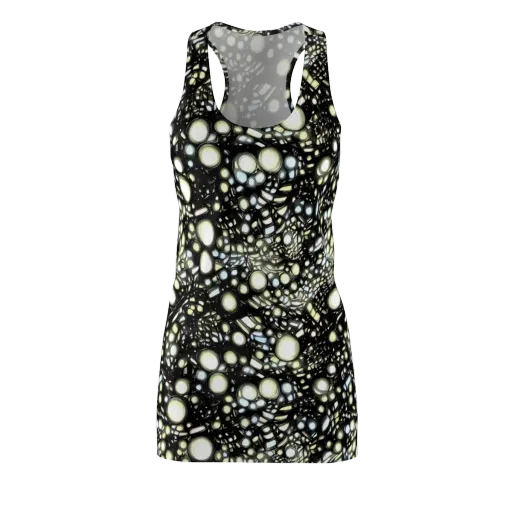 Electric Geode on a Racerback Dress