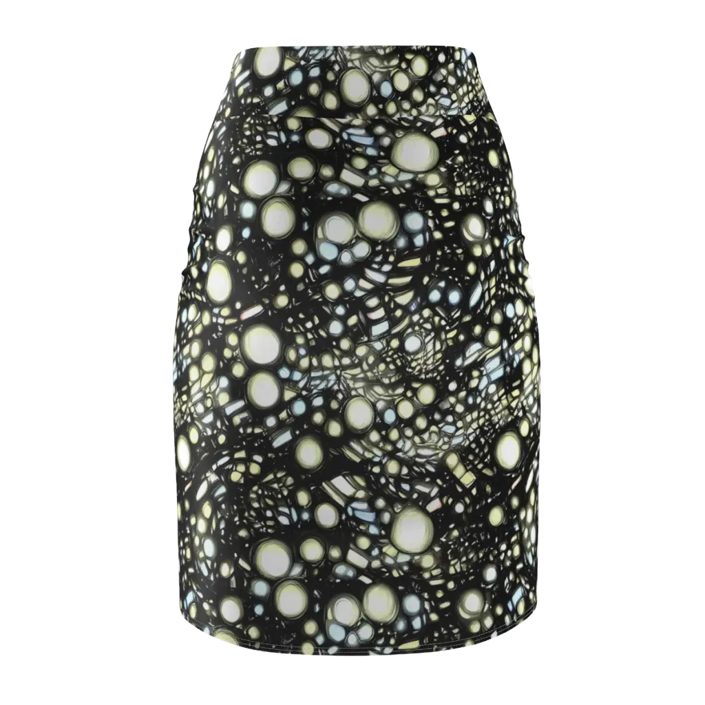 Electric Geode on Pencil Skirt — Back