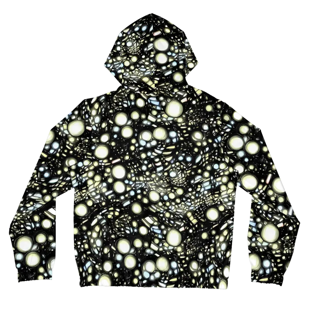 Electric Geode on Women's Full-Zip Hoodie — Back