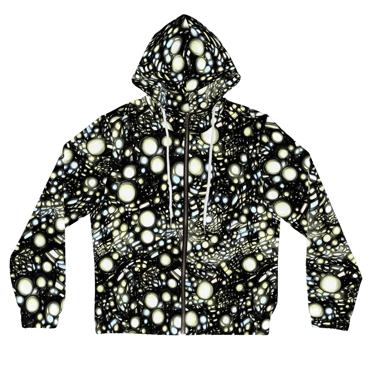 Electric Geode on Women's Full-Zip Hoodie — Front