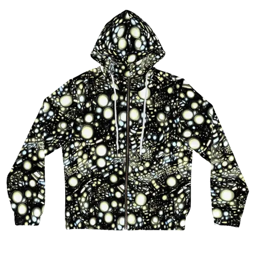 Electric Geode on a Women's Full-Zip Hoodie