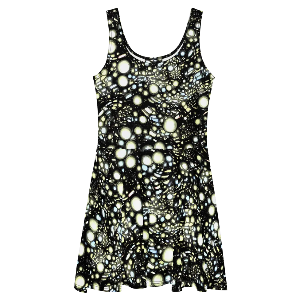 Electric Geode on Skater Dress — Front