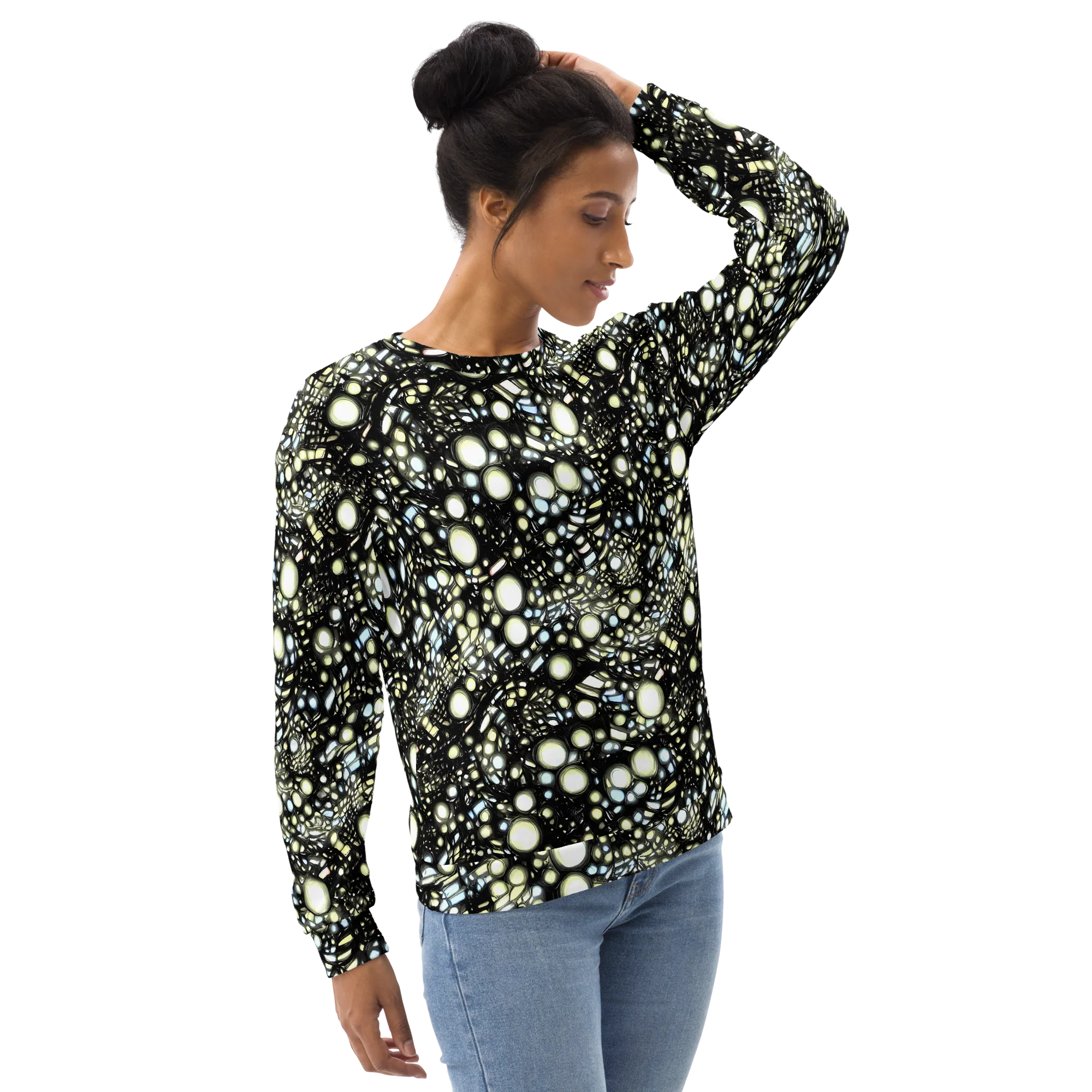 Electric Geode on Sweatshirt — Right Front