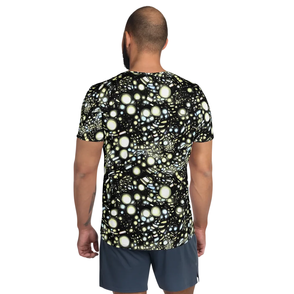 Electric Geode on Men's Athletic T-Shirt — Back
