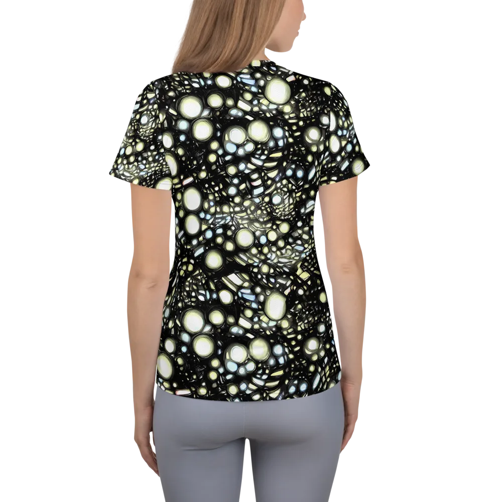 Electric Geode on Women's Athletic T-Shirt — Back