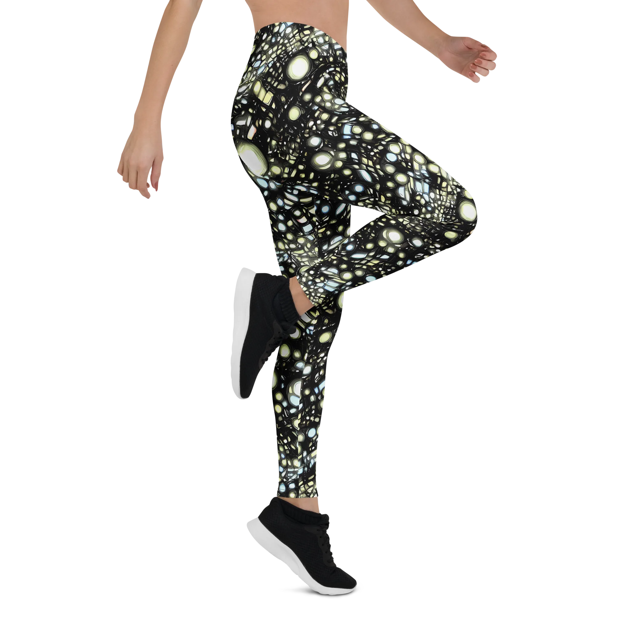 Electric Geode on Leggings — Right