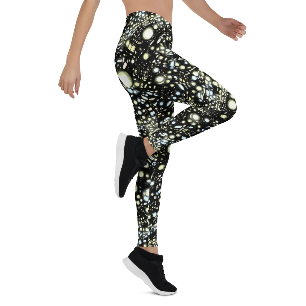 Electric Geode on Leggings — Right