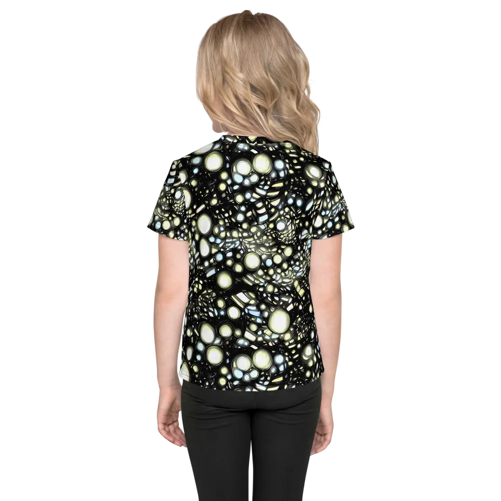 Electric Geode on Kids Crew Neck T-Shirt — Back