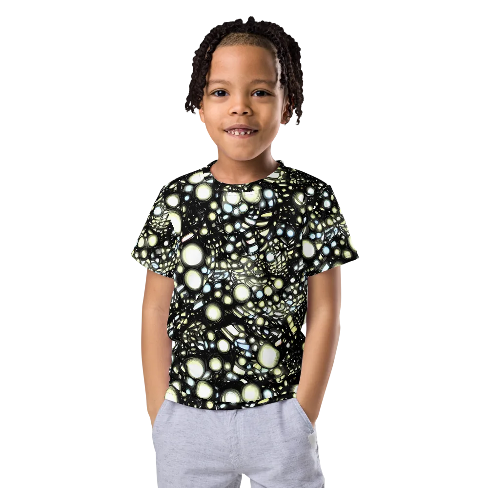 Electric Geode on Kids Crew Neck T-Shirt — Front