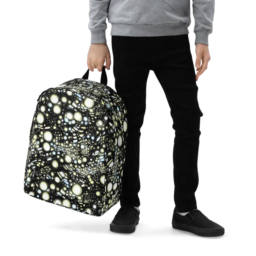 Electric Geode on Minimalist Backpack — Zoomed-in