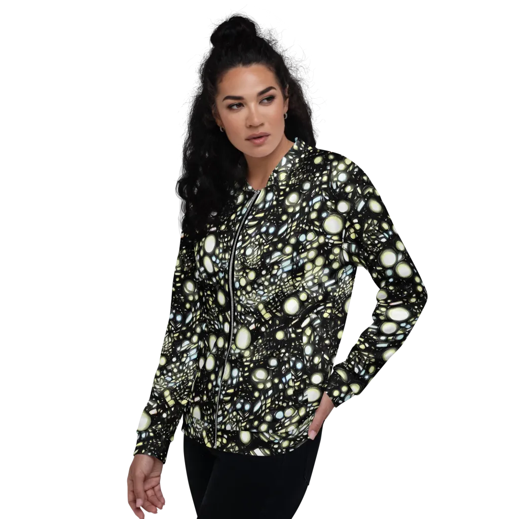 Electric Geode on Bomber Jacket — Left