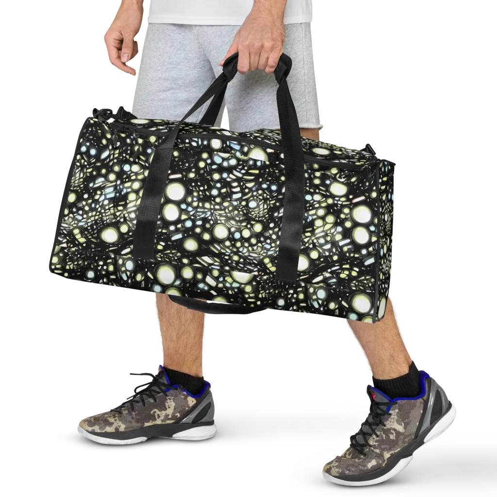 Electric Geode on Duffle Bag — Front