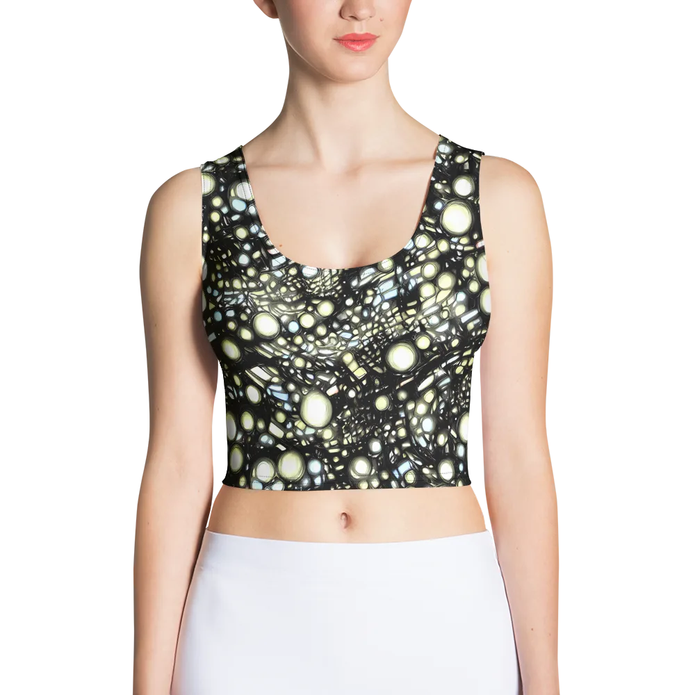 Electric Geode on Crop Top — Front