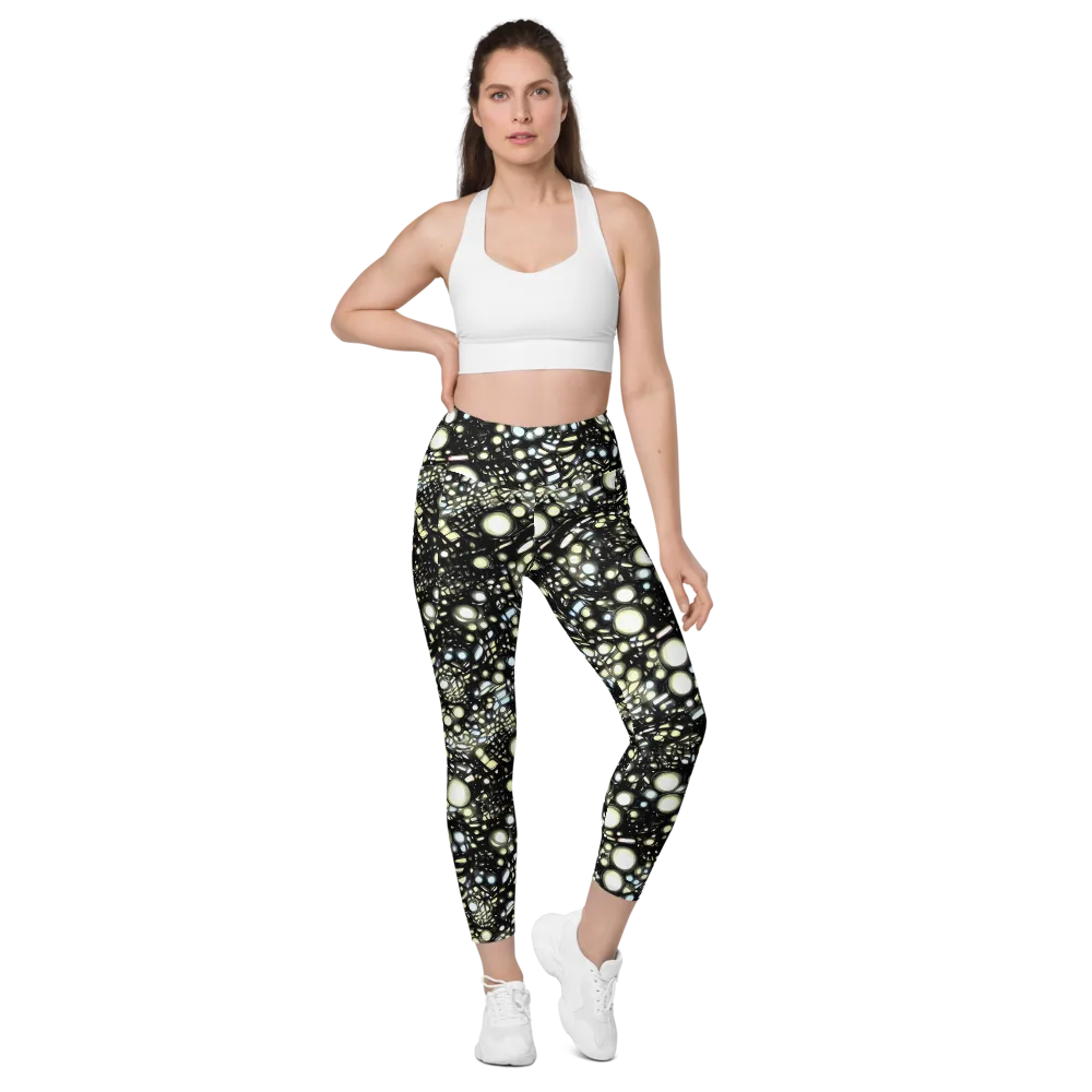 Electric Geode on Leggings with Pockets — Front