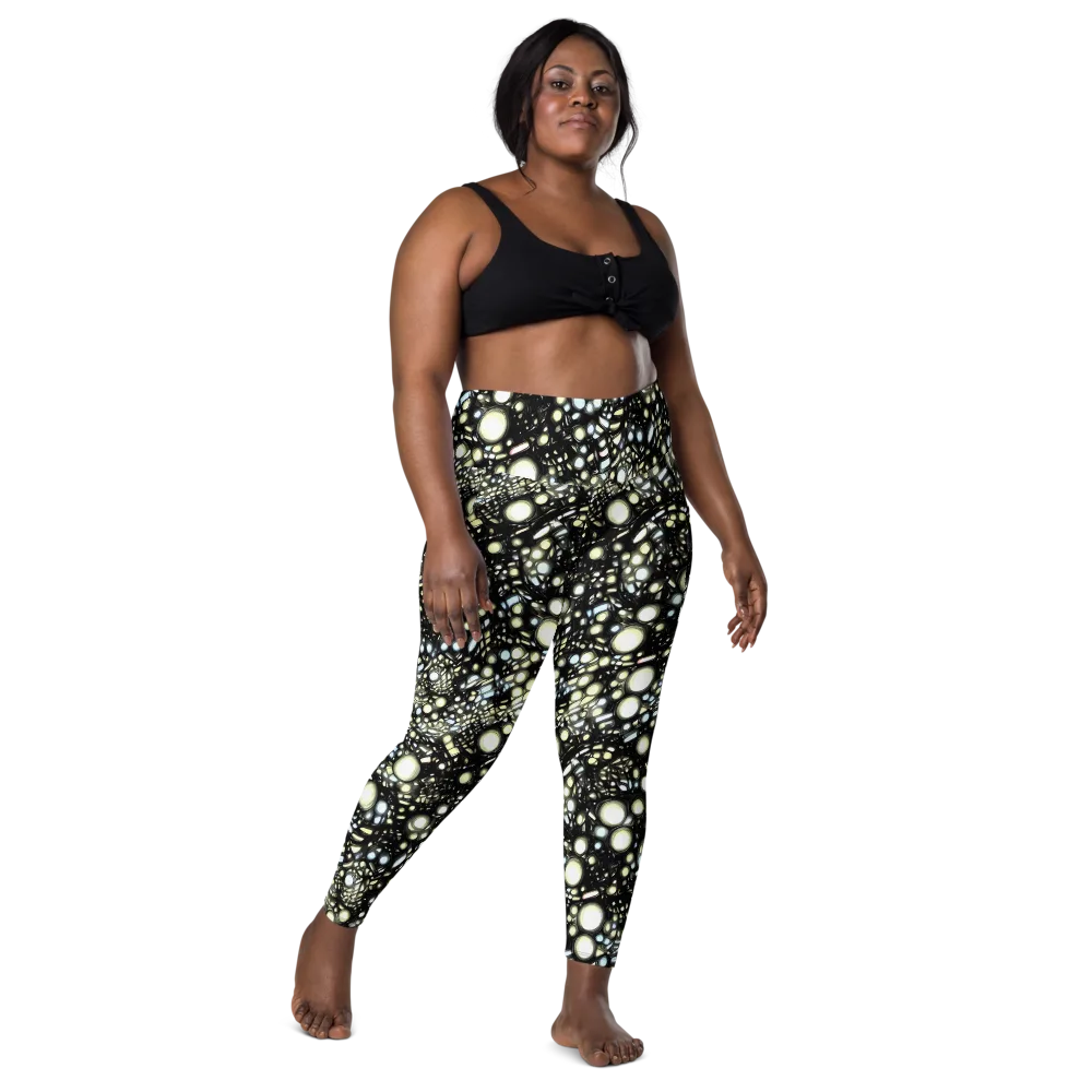 Electric Geode on Leggings with Pockets — Front