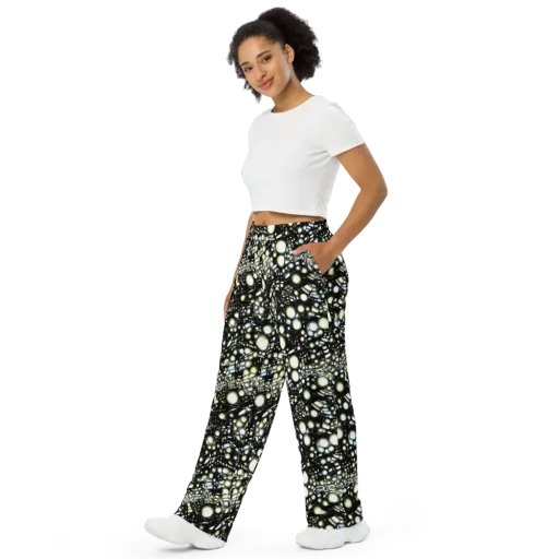 Electric Geode on a Wide-Leg Pants