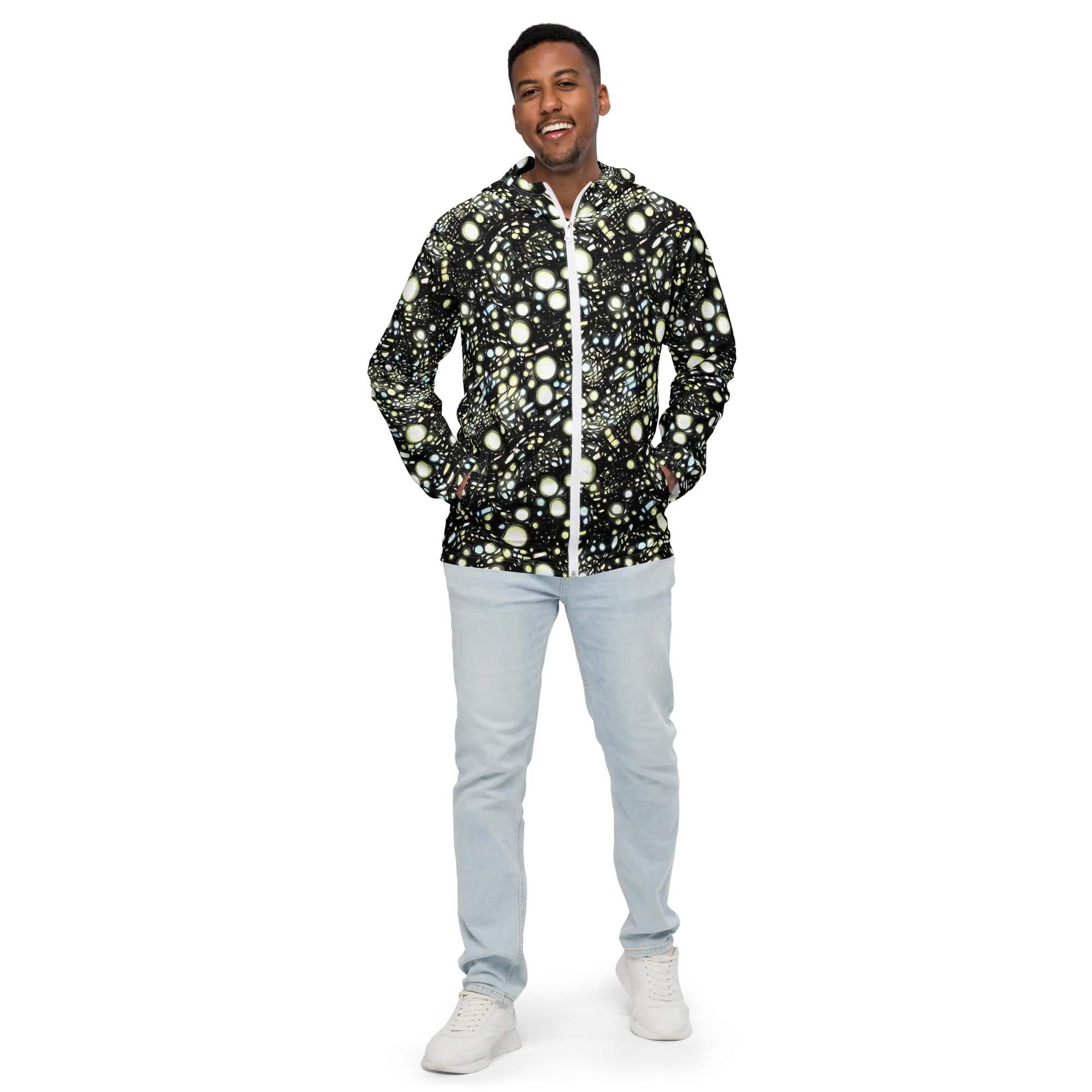 Electric Geode on Men's Windbreaker — Front