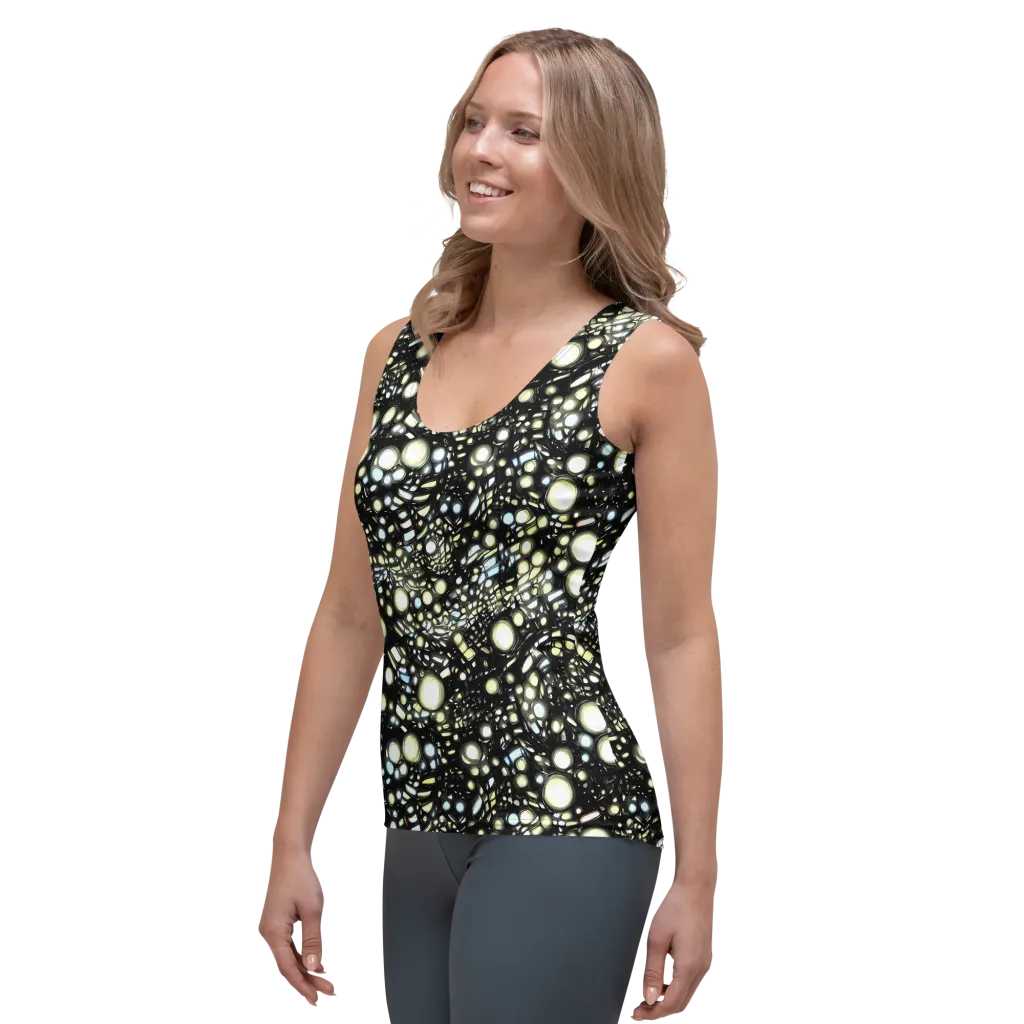 Electric Geode on Women's Tank Top — Left Front