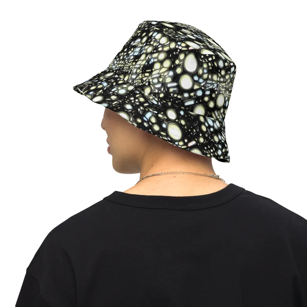 Electric Geode on Reversible Bucket Hat — Back Inside