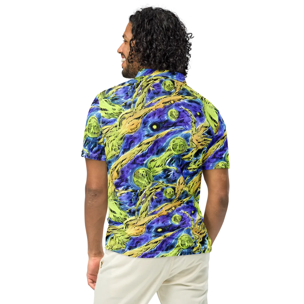 Electric Relic on Men's Slim Fit Polo Shirt — Back