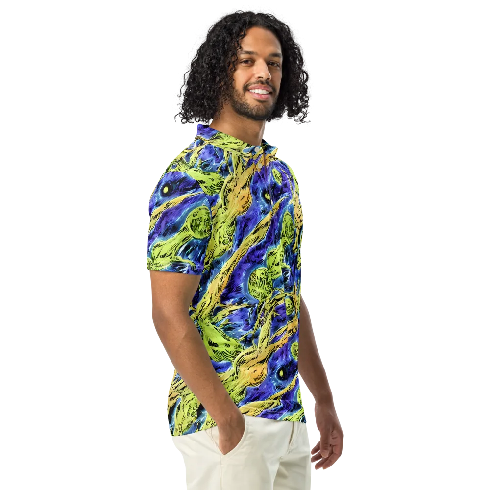 Electric Relic on Men's Slim Fit Polo Shirt — Right Front