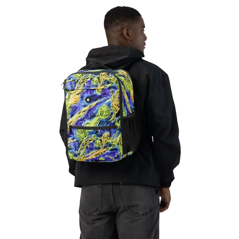 Electric Relic on Utility Backpack — Back