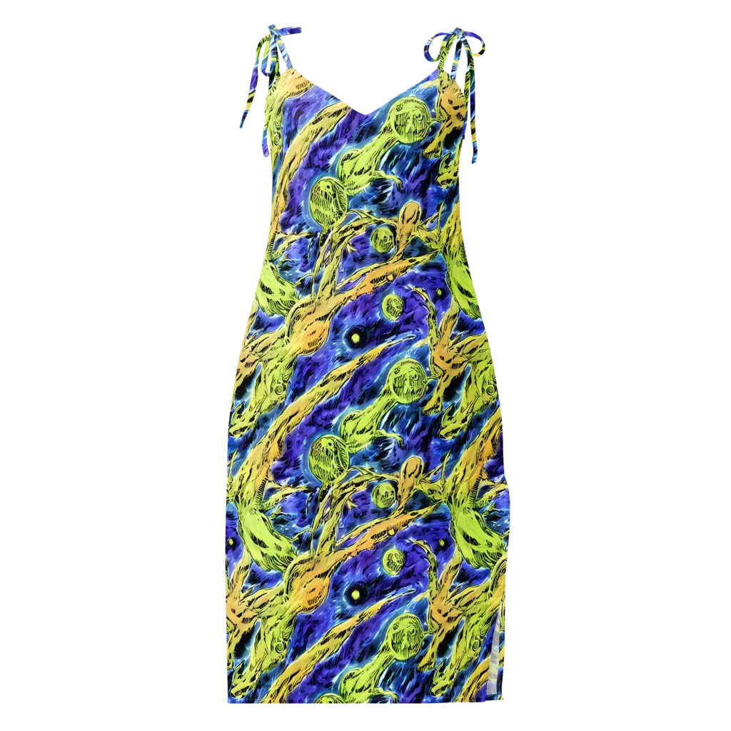 Electric Relic on Slip Dress — Front