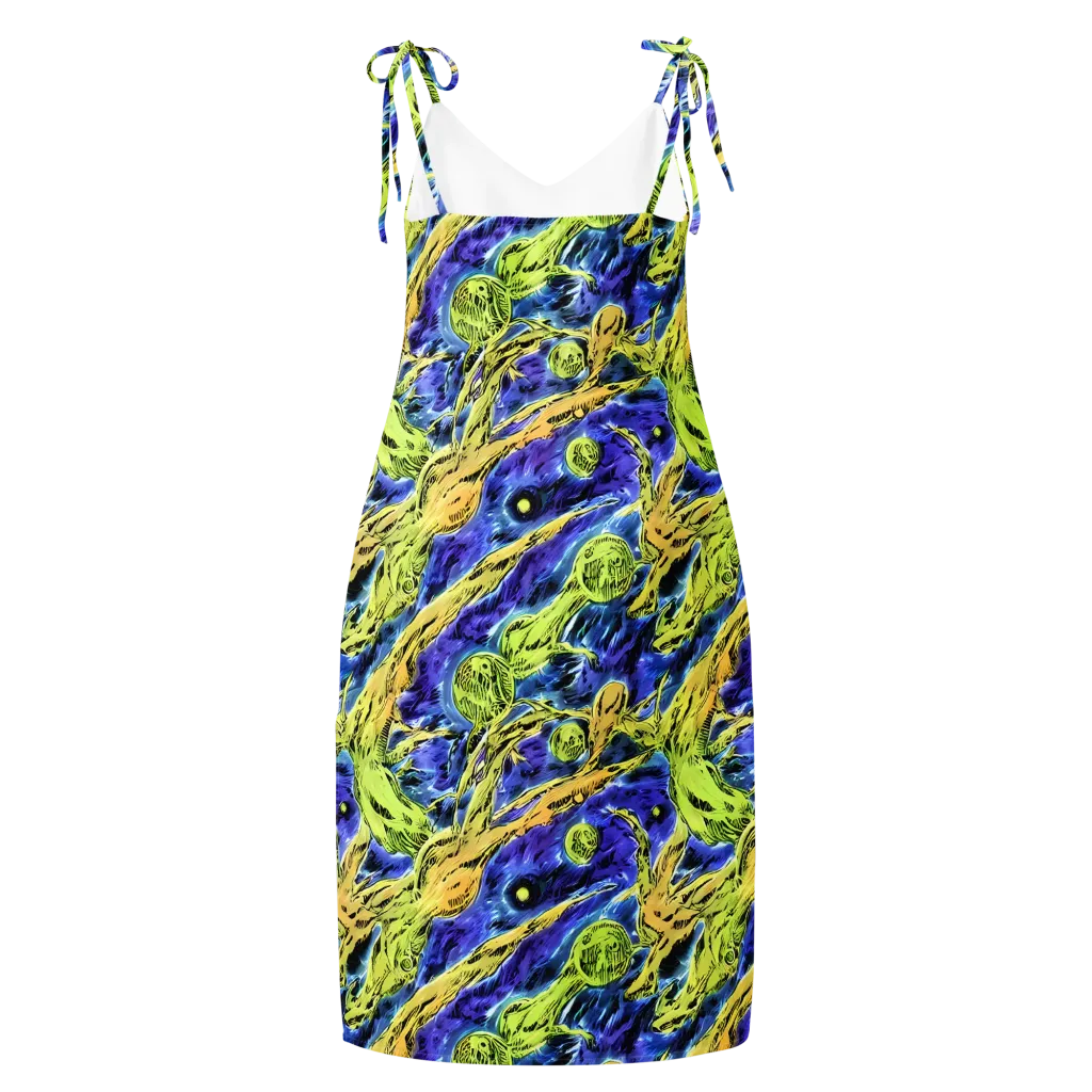 Electric Relic on Slip Dress — Back