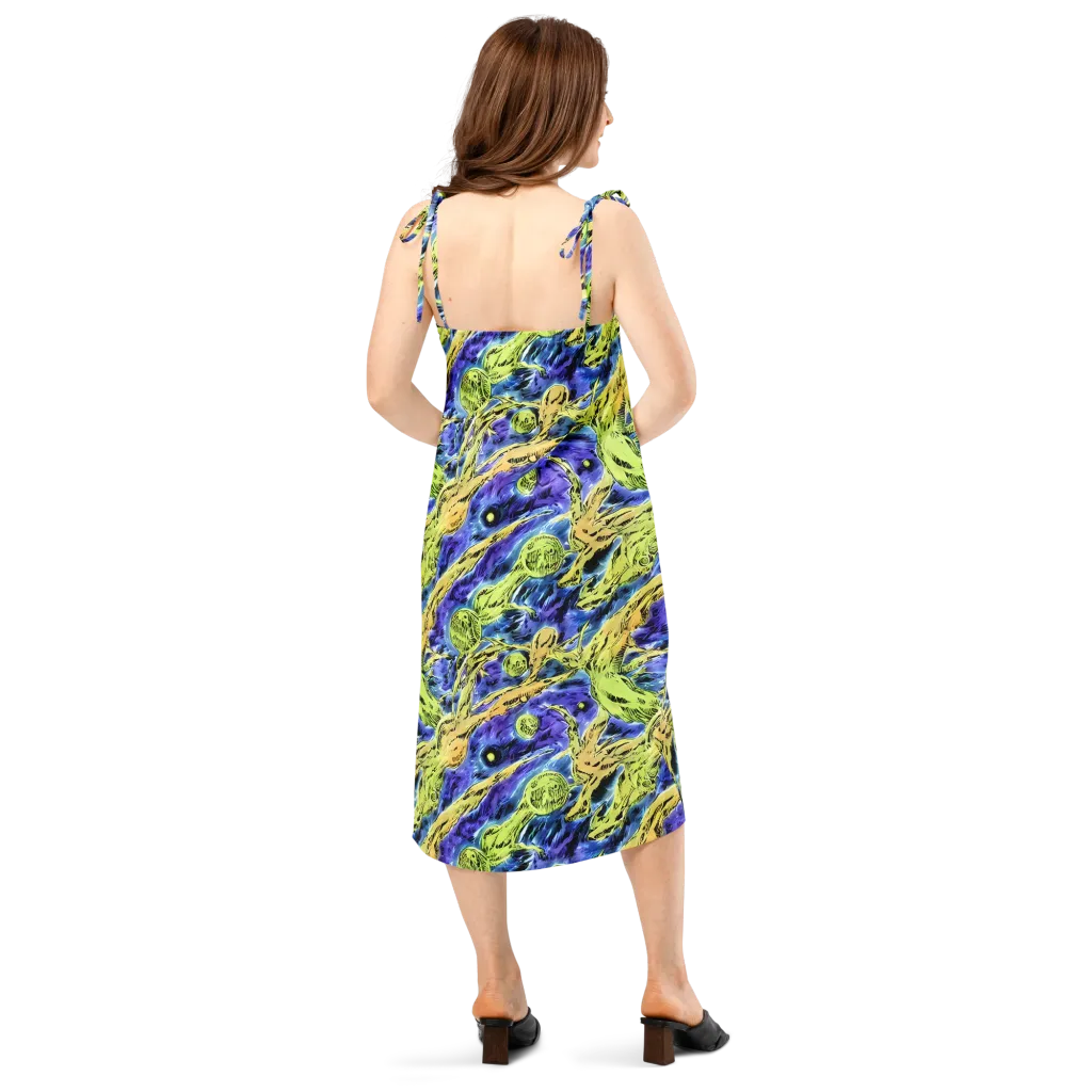 Electric Relic on Slip Dress — Back