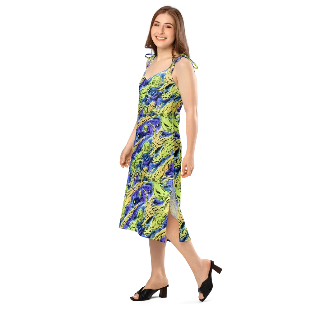 Electric Relic on Slip Dress — Left Front