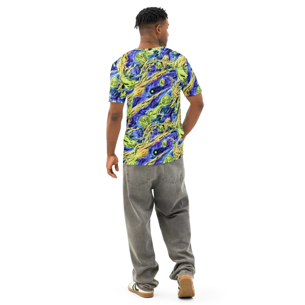 Electric Relic on Men's Cotton Crew Neck T-Shirt — Back