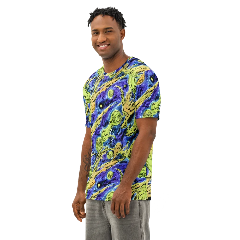 Electric Relic on Men's Cotton Crew Neck T-Shirt — Left Front