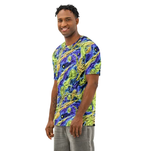 Electric Relic on a Men's Cotton Crew Neck T-Shirt