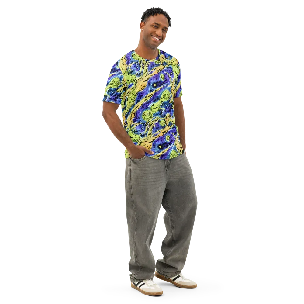 Electric Relic on Men's Cotton Crew Neck T-Shirt — Right Front