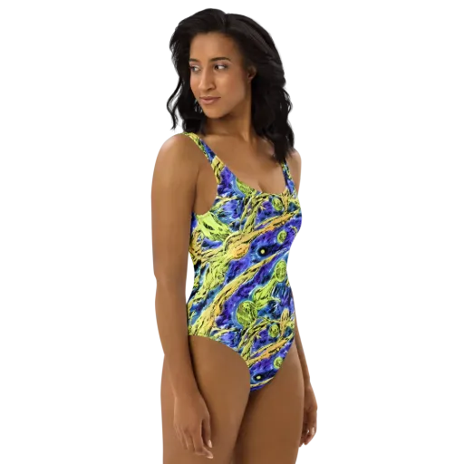 Electric Relic on a One-Piece Swimsuit
