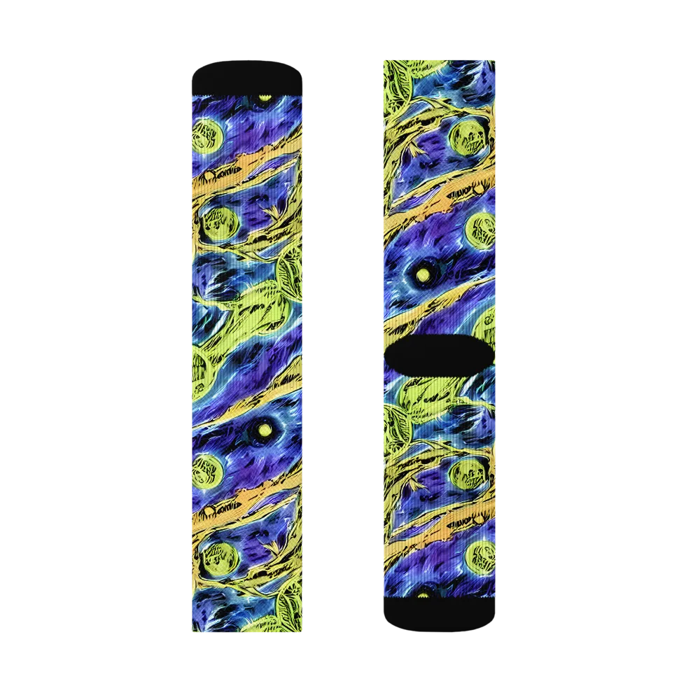 Electric Relic on Socks — Left Sock