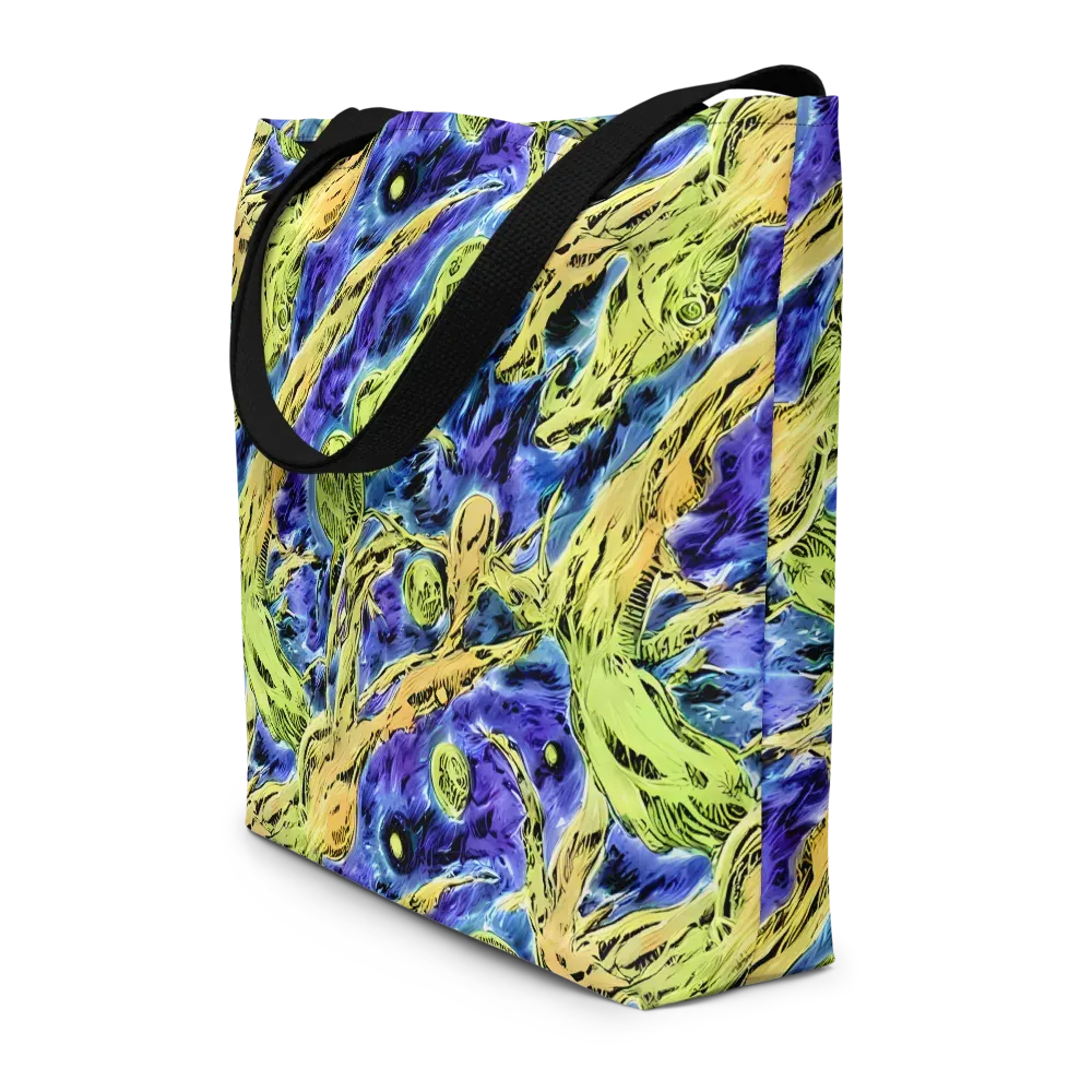 Electric Relic on Large Tote Bag W/ Pocket — Front