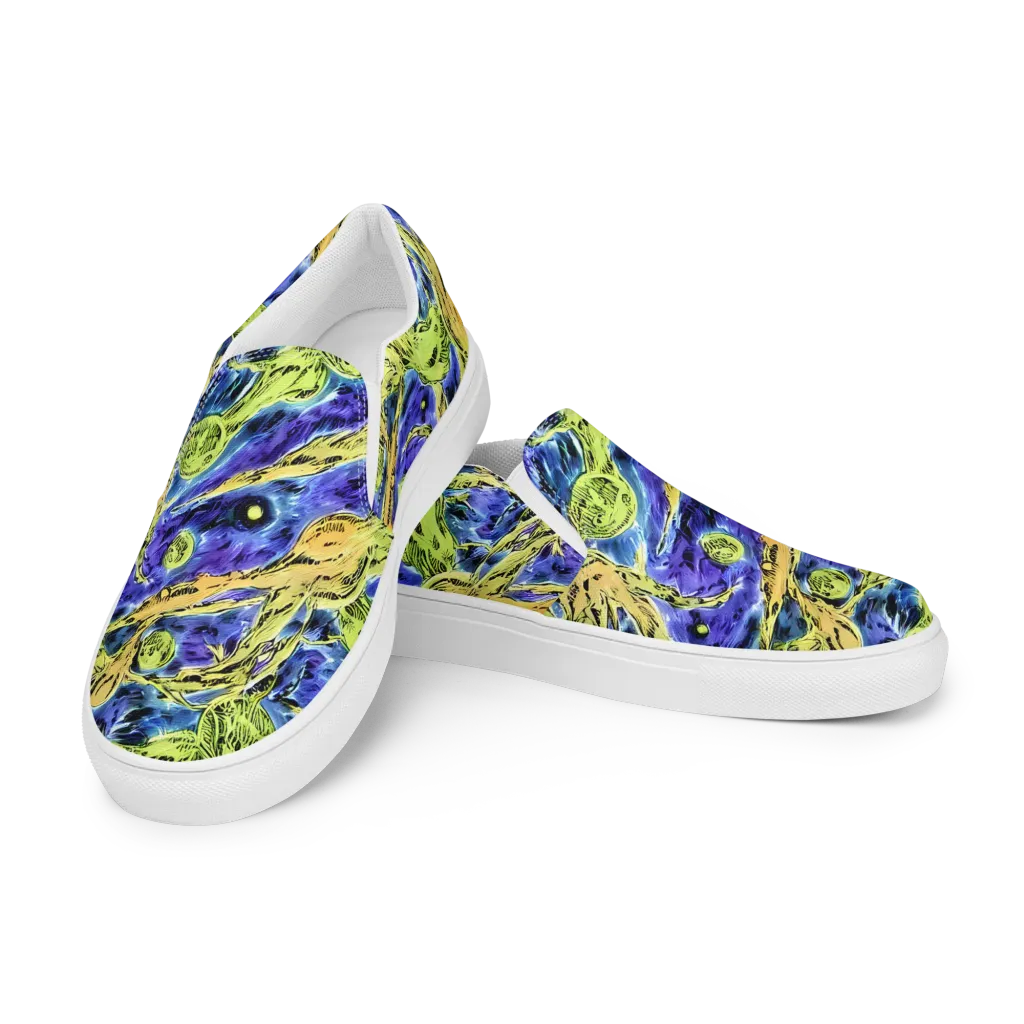 Electric Relic on Women's Slip-On Canvas Shoes — Left Front