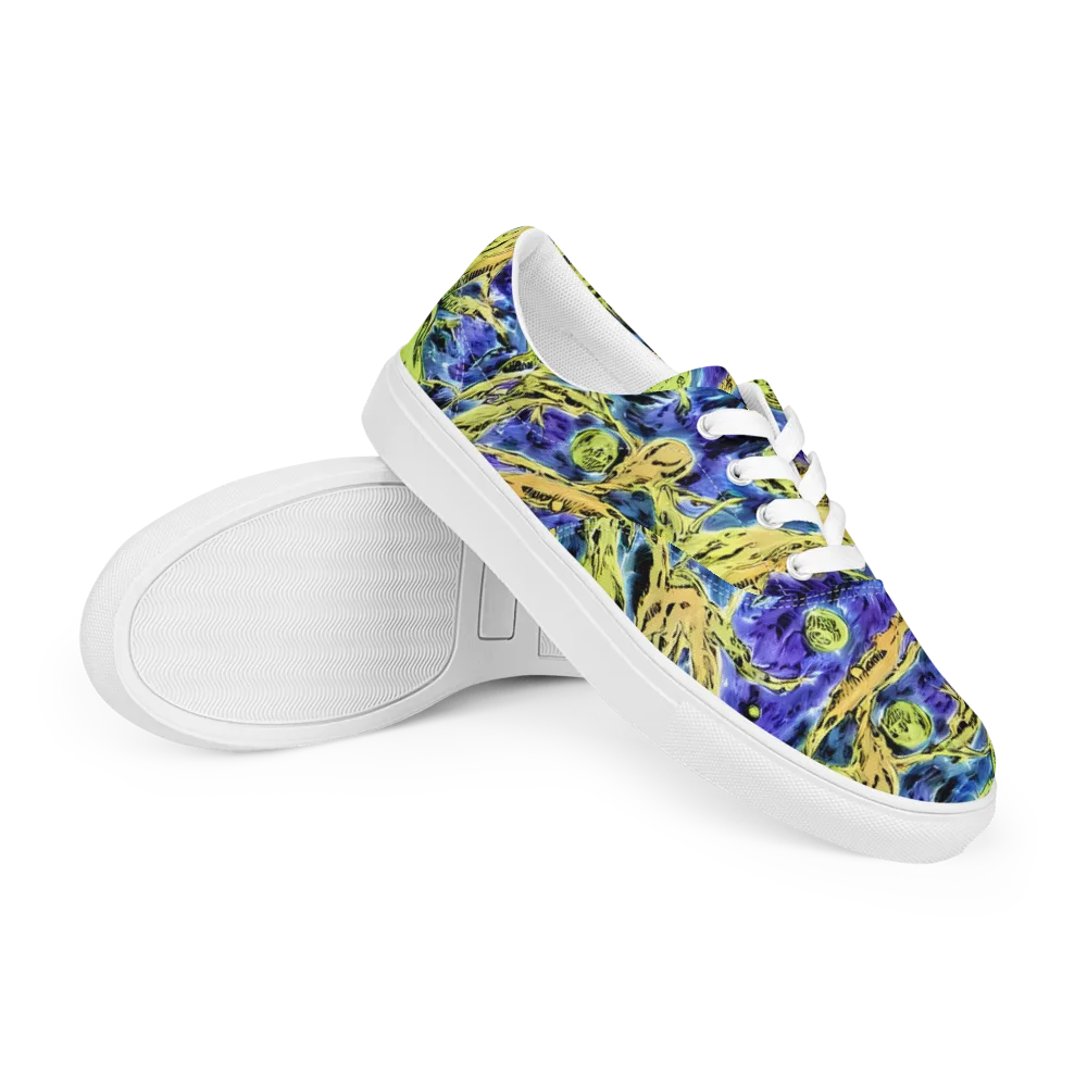 Electric Relic on Men's Lace-Up Canvas Shoes — Right Front