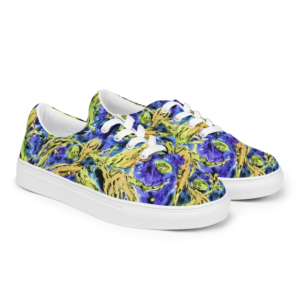 Electric Relic on Men's Lace-Up Canvas Shoes — Right Front