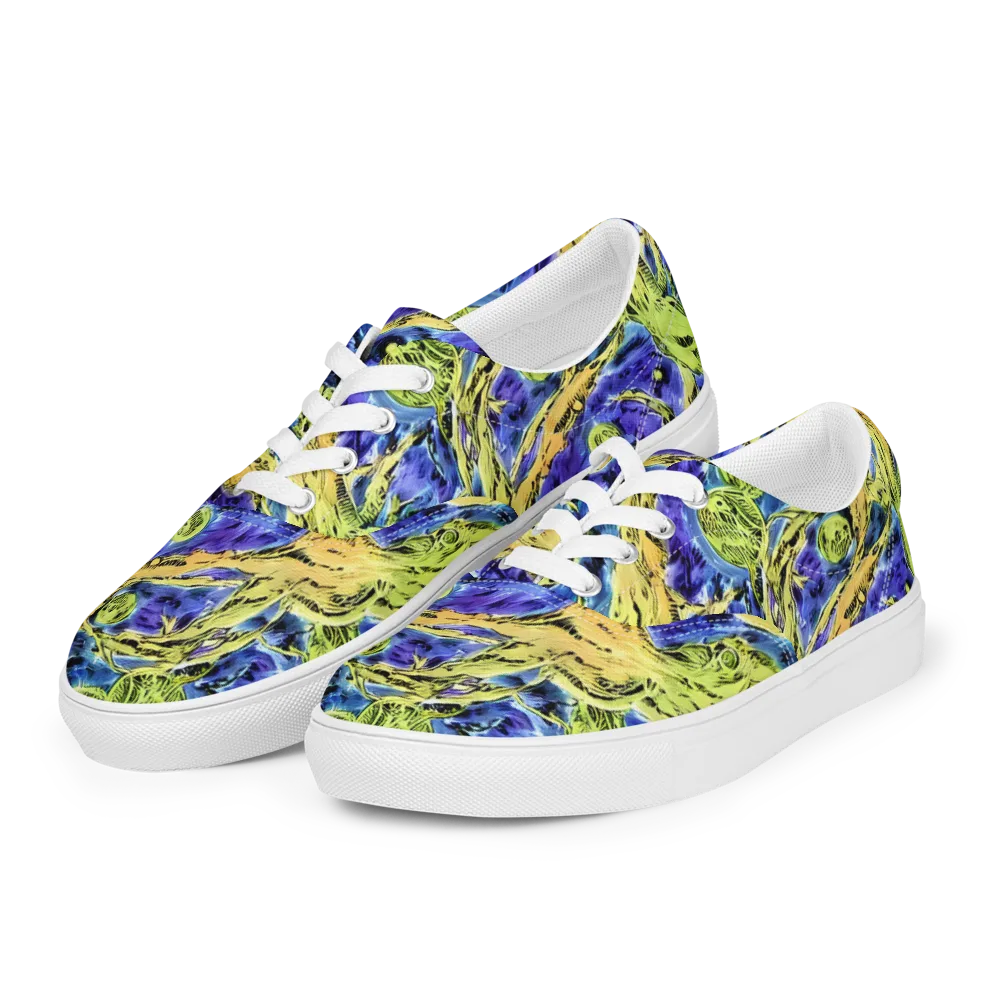Electric Relic on Men's Lace-Up Canvas Shoes — Left Front