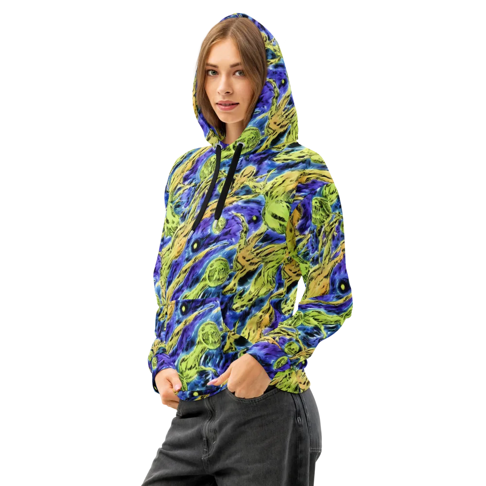 Electric Relic on Cotton Hoodie — Left Front