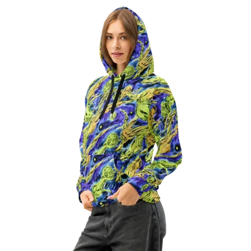 Electric Relic on a Cotton Hoodie