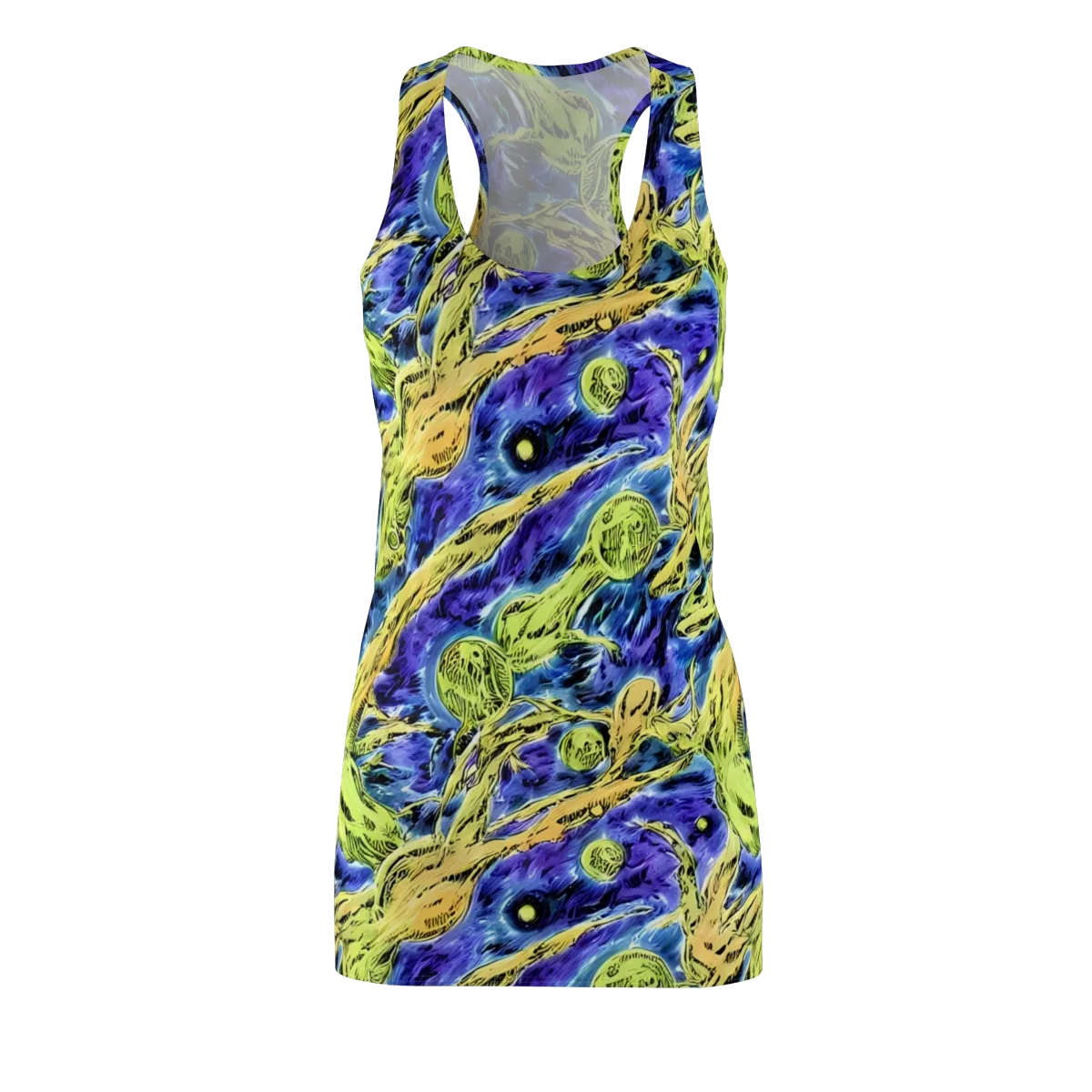 Electric Relic on Racerback Dress — Front